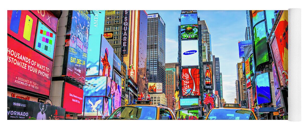 New York Yoga Mat featuring the photograph Times square, New york city, USA #2 by Luciano Mortula