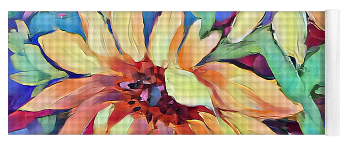  Yoga Mat featuring the painting Trio #2 by Patsy Walton