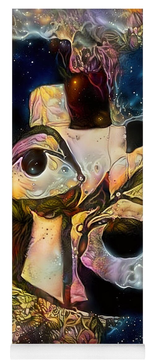 Contemporary Art Yoga Mat featuring the digital art 24 by Jeremiah Ray