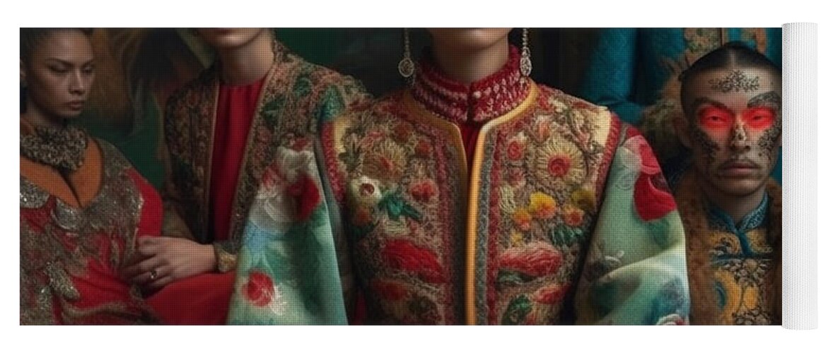 Frida Kahlo A fashion show by Gucci inspired by Asar Studios Yoga Mat