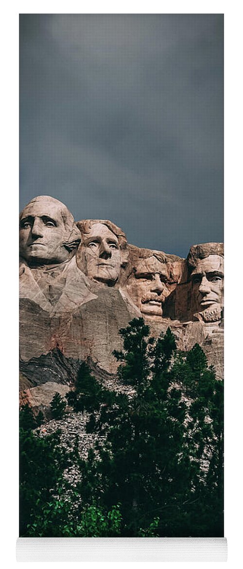 Mount Rushmore Yoga Mat featuring the photograph Mount Rushmore #3 by Brian Venghous