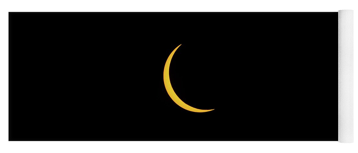 Solar Eclipse Yoga Mat featuring the photograph Partial Solar Eclipse by David Beechum