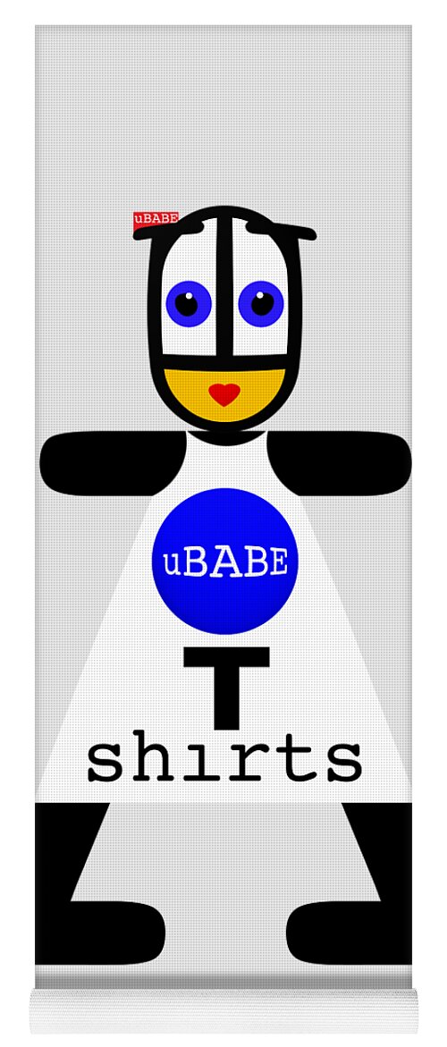Ubabe T-shirts Yoga Mat featuring the digital art uBABE T-shirts #3 by Ubabe Style