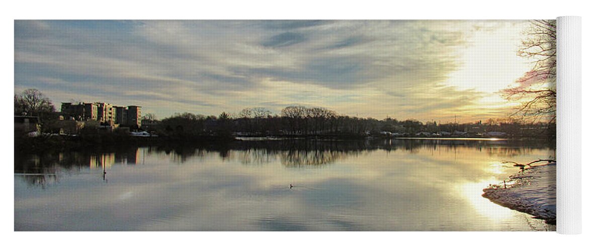 River Yoga Mat featuring the photograph The Bass River at Dawn #38 by Scott Hufford