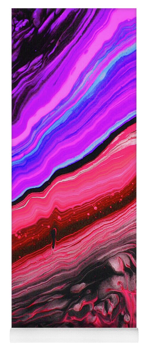 Acrylic Abstract Yoga Mat featuring the painting Earth and Sky RPV1 by Diane Goble