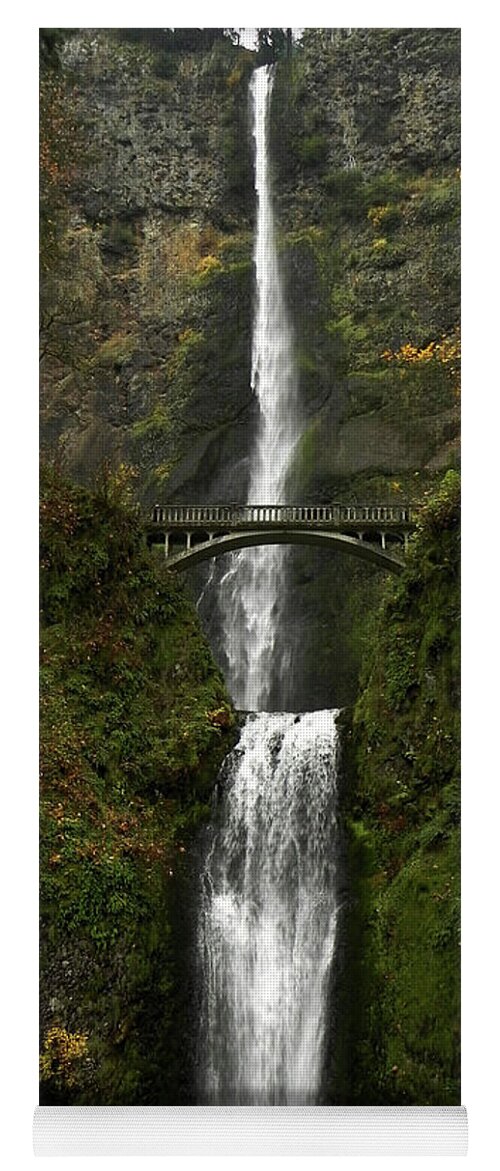 Oregon Yoga Mat featuring the photograph Multnomah Falls #4 by Whispering Peaks Photography