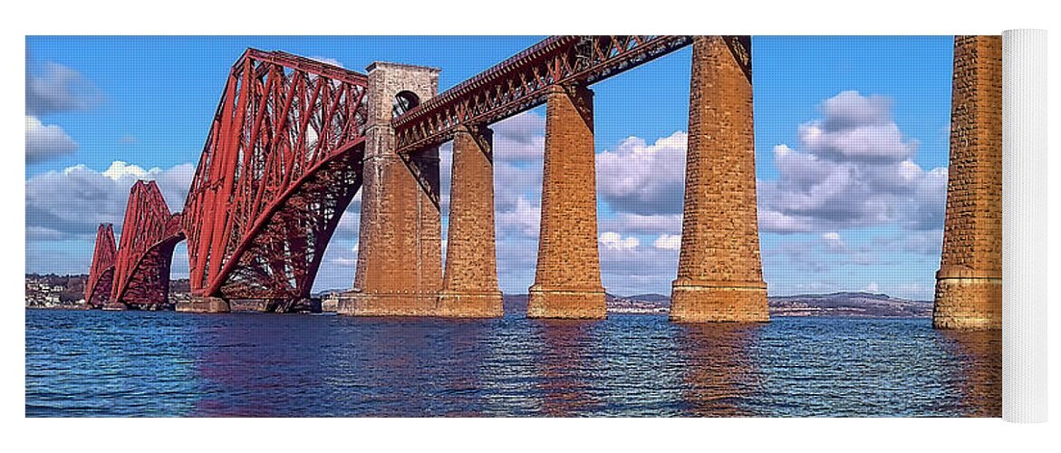 Rail Yoga Mat featuring the photograph The Forth Bridge #4 by Kuni Photography