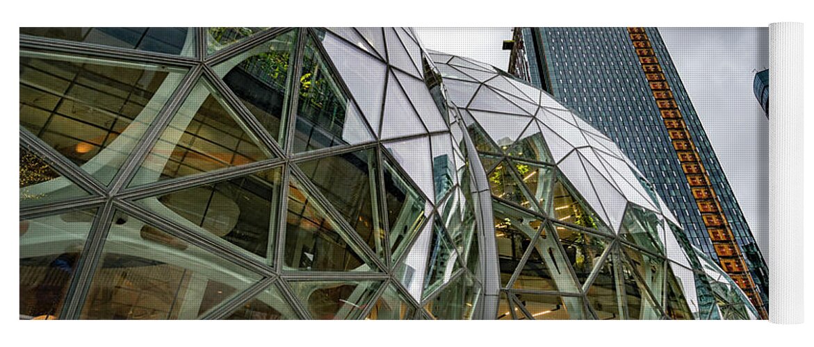 Architecture Yoga Mat featuring the photograph Amazon Spheres #43 by Tommy Farnsworth