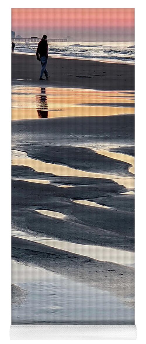 Atlantic Ocean Yoga Mat featuring the photograph Beautiful Sunrise At Myrtle Beach In South Carolina Atlantic Oce #6 by Alex Grichenko