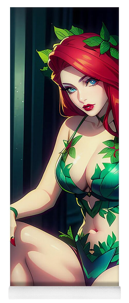 Poison Yoga Mat featuring the digital art Poison Ivy #6 by Bill Richards