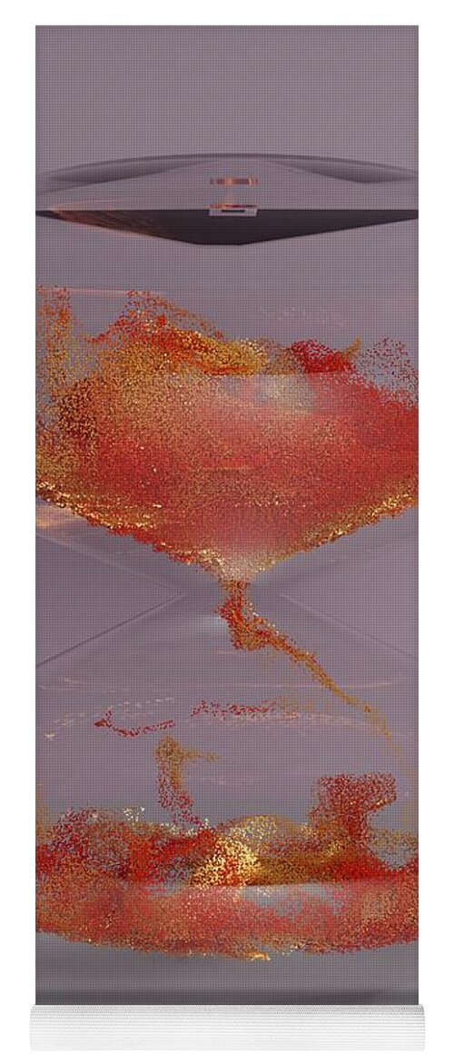 Nft Yoga Mat featuring the digital art 601 Hour Glass Waves 2 by David Bridburg