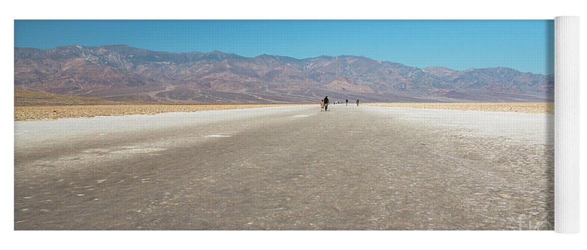 Arid Climate Yoga Mat featuring the photograph Badwater Basin in Death Valley National Park, California #7 by Hanna Tor