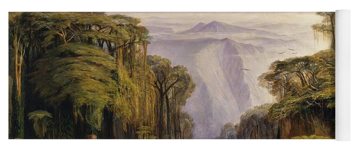 Paintings Yoga Mat featuring the painting Kangchenjunga from Darjeeling #7 by Edward Lear