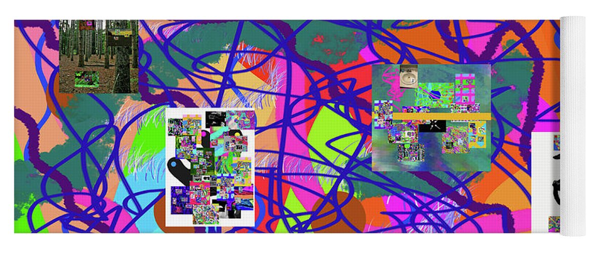 Walter Paul Bebirian: Volord Kingdom Art Collection Grand Gallery Yoga Mat featuring the digital art 8-4-2020e by Walter Paul Bebirian