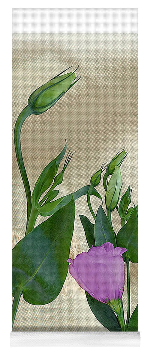 Lisianthus Yoga Mat featuring the photograph A Budding Delight by Rene Crystal