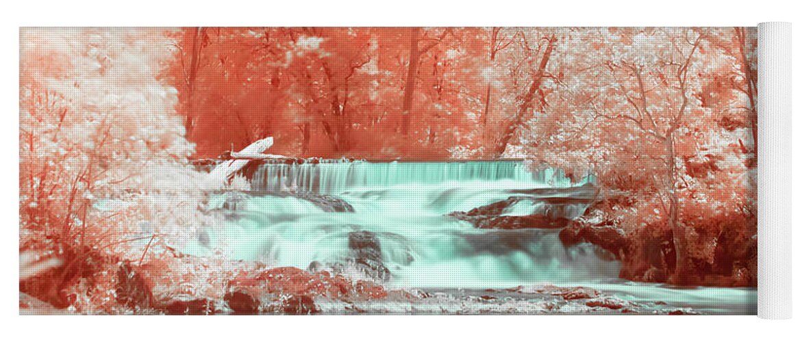 Nature Yoga Mat featuring the photograph A Dreamy Waterfall by Auden Johnson