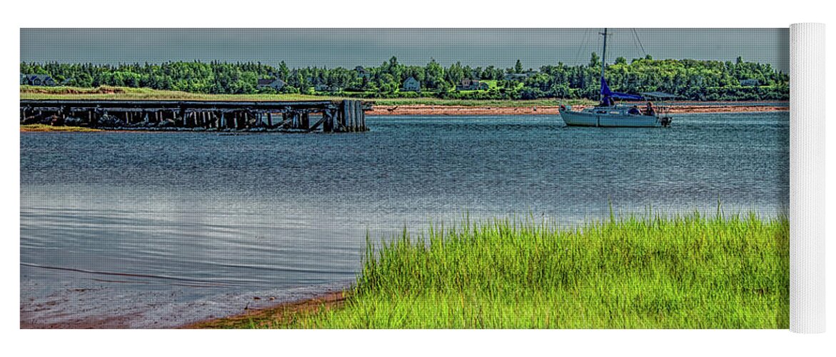 Pei Yoga Mat featuring the photograph A Good Afternoon For A Look Around The Harbor by Marcy Wielfaert