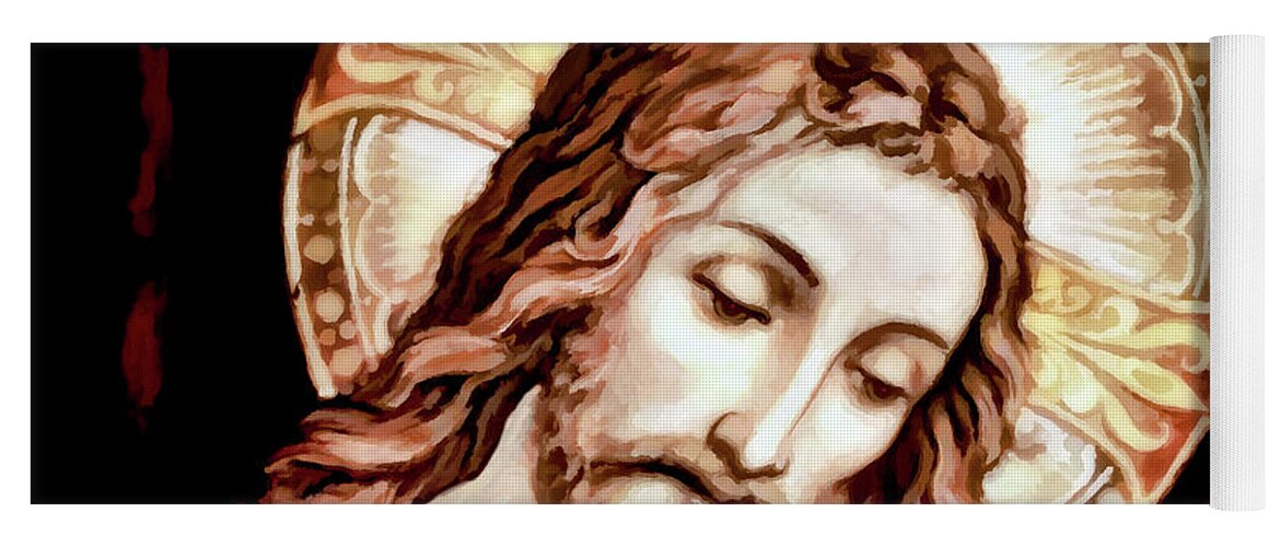 Jesus Yoga Mat featuring the digital art A Life of Love by Pennie McCracken