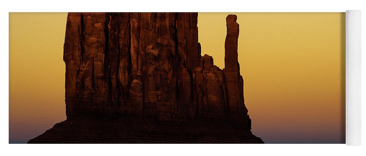 America Yoga Mat featuring the photograph A Monument of Stone - Monument Valley Tribal Park by Gregory Ballos