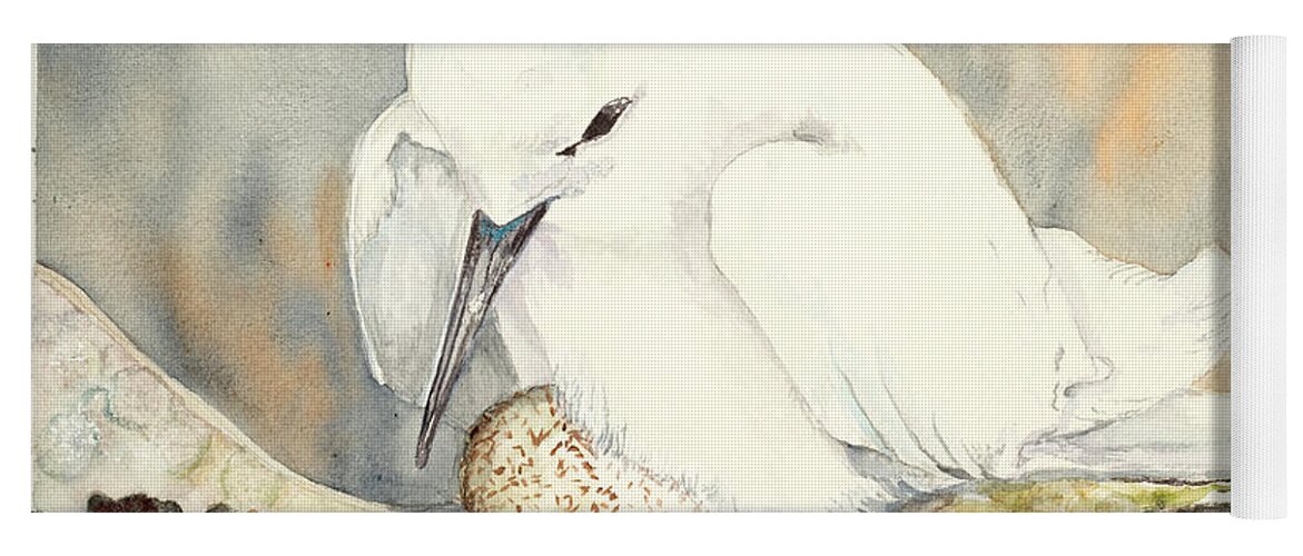 Tern Yoga Mat featuring the painting A Mother's Love by Barbara F Johnson