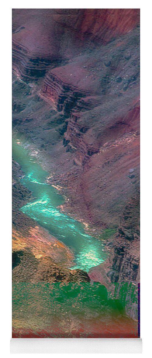 Abstract Yoga Mat featuring the photograph A view of Grand Canyon by Patricia Dennis