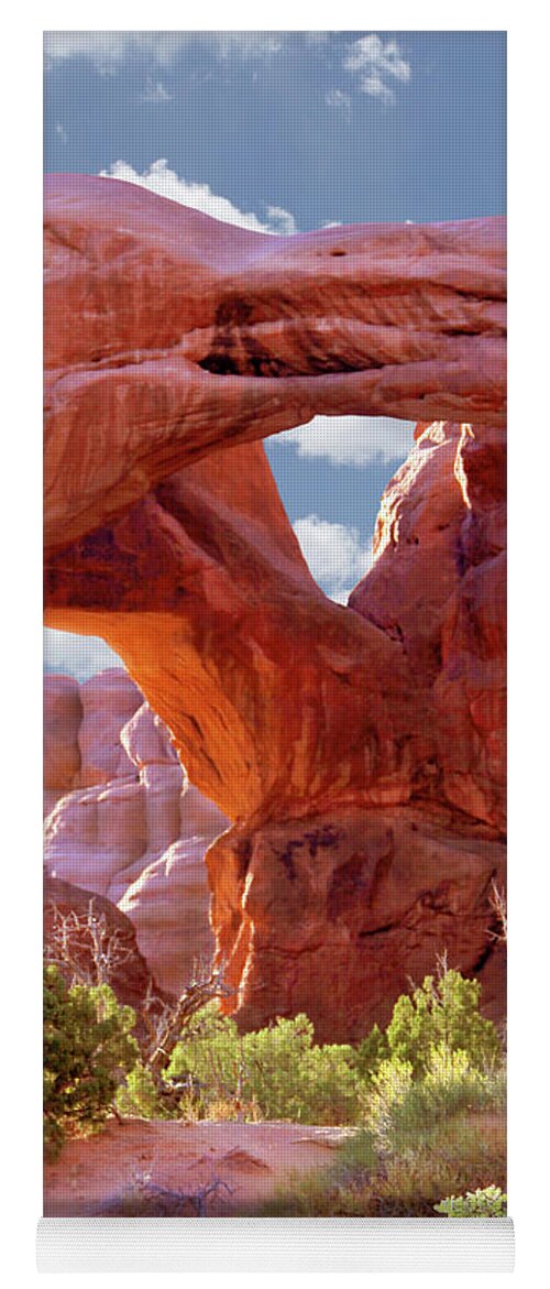 Desert Yoga Mat featuring the photograph A Walk Through Arches National Park 7 by Mike McGlothlen
