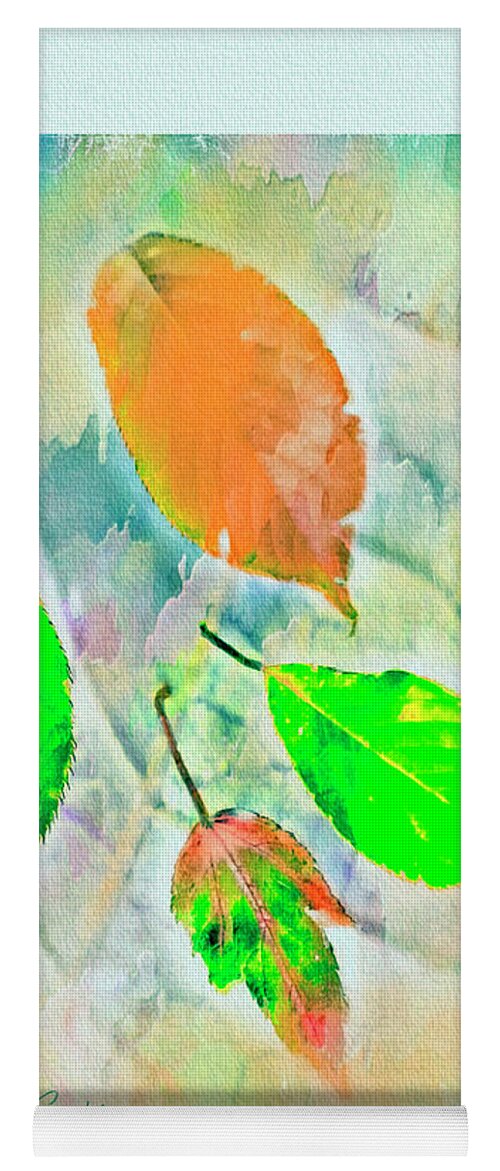 Autumn Yoga Mat featuring the photograph A Watercolor Autumn by Rene Crystal