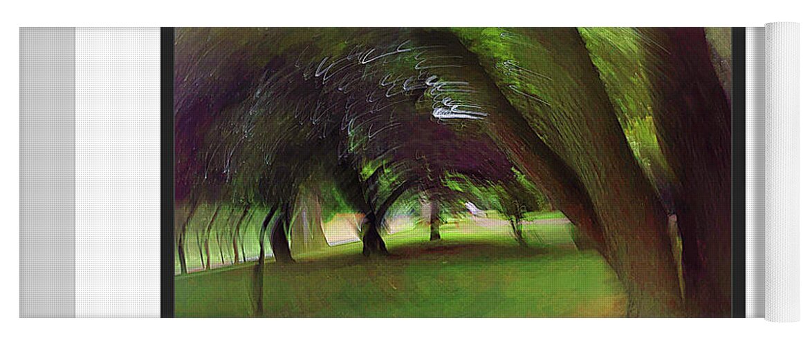 Trees Yoga Mat featuring the photograph A Windy Day In Arbor Town by Rene Crystal
