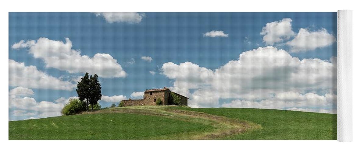 Italy Yoga Mat featuring the photograph Abandoned House, Pienza, Tuscany, Italy by Sarah Howard