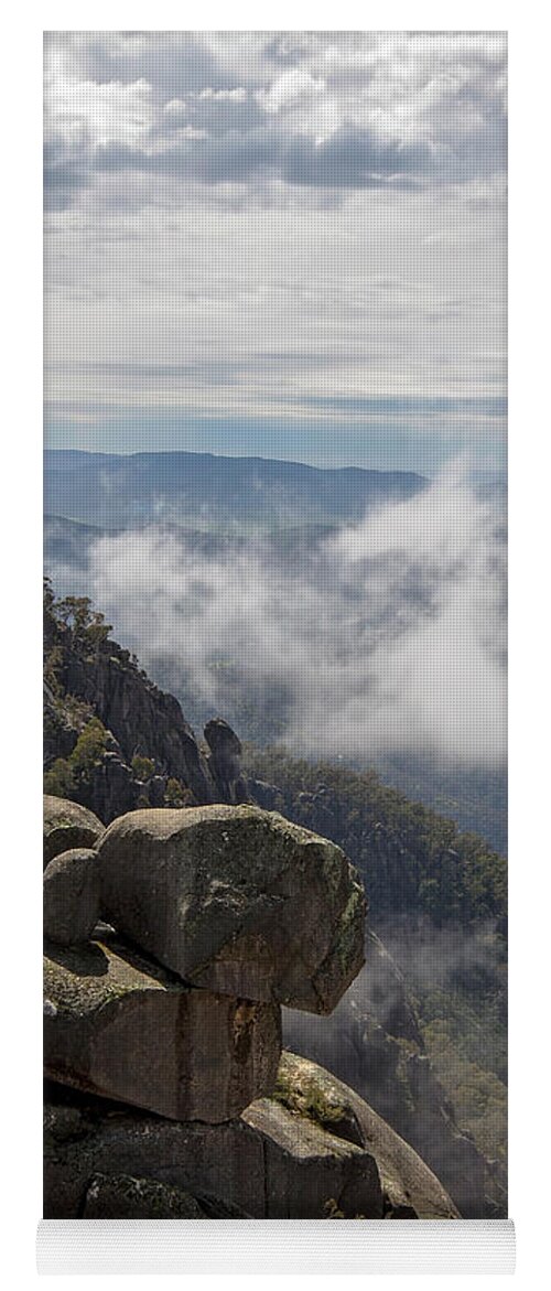 Mountain Yoga Mat featuring the photograph Above the Clouds by Linda Lees