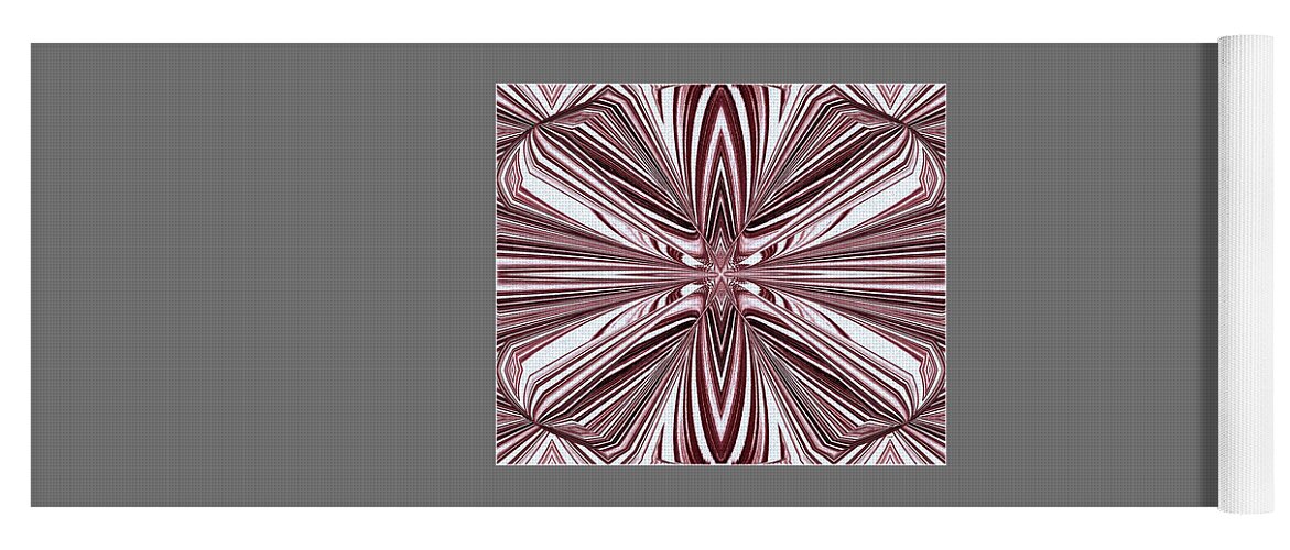 Abstract Yoga Mat featuring the digital art Abstract Decor 17 by Will Borden