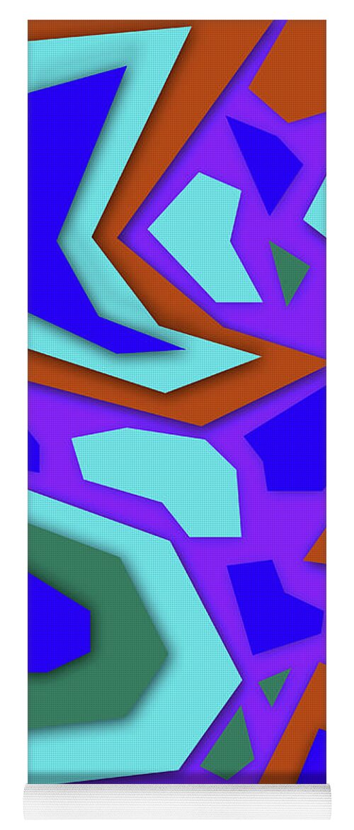 Pattern Yoga Mat featuring the digital art Abstract Seamless Colorful Pattern - 02 by Studio Grafiikka