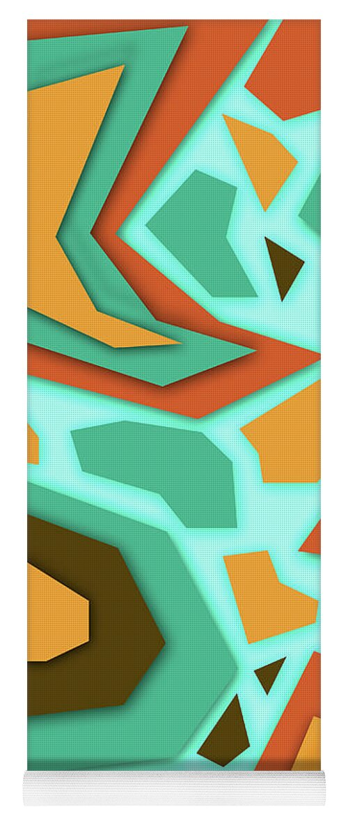 Pattern Yoga Mat featuring the digital art Abstract Seamless Colorful Pattern - 08 by Studio Grafiikka