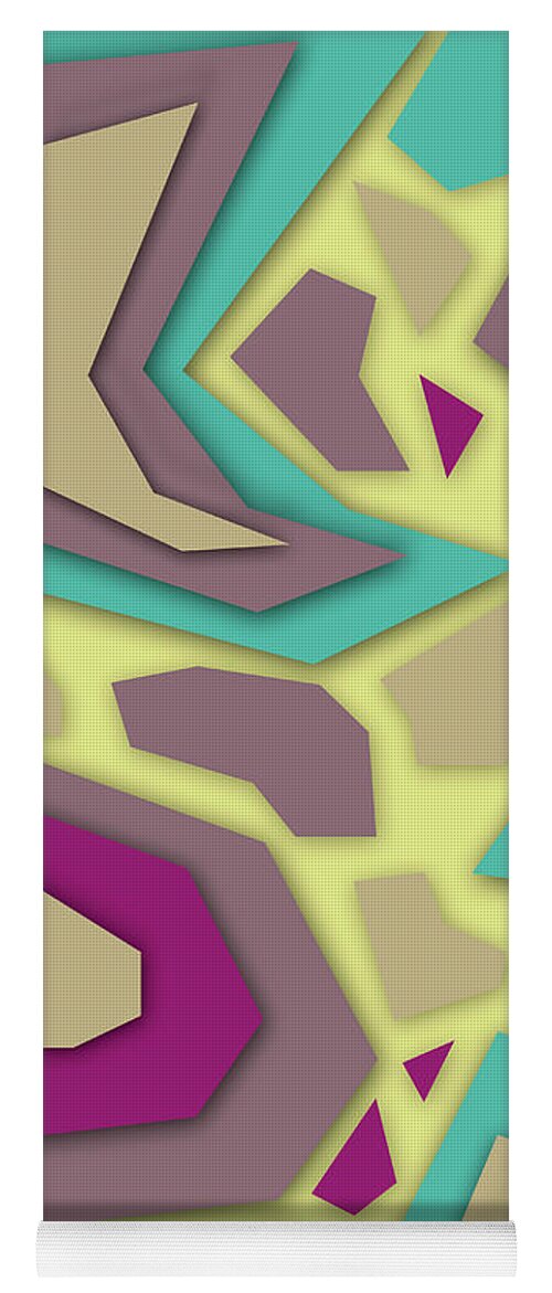 Pattern Yoga Mat featuring the digital art Abstract Seamless Colorful Pattern - 09 by Studio Grafiikka