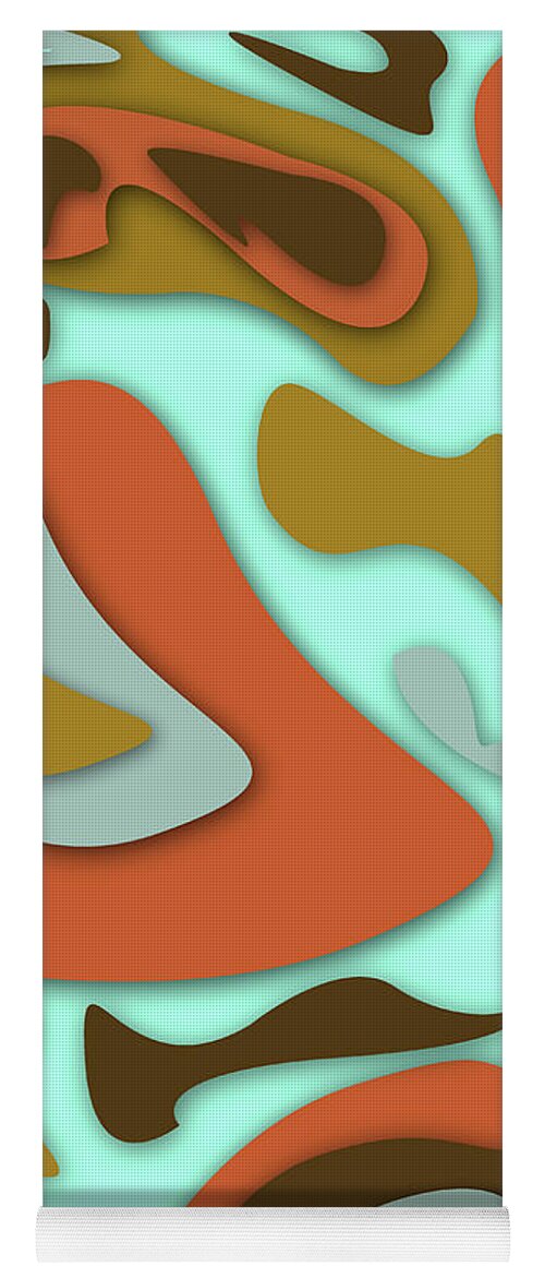 Pattern Yoga Mat featuring the digital art Abstract Seamless Colorful Pattern - 16 by Studio Grafiikka