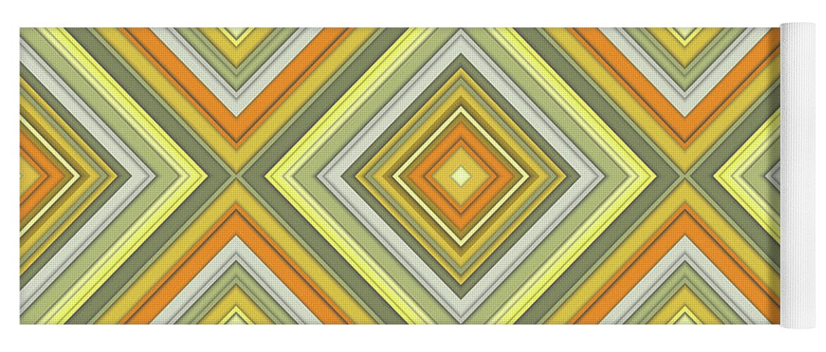 Staley Yoga Mat featuring the digital art Abstraction 9 by Chuck Staley