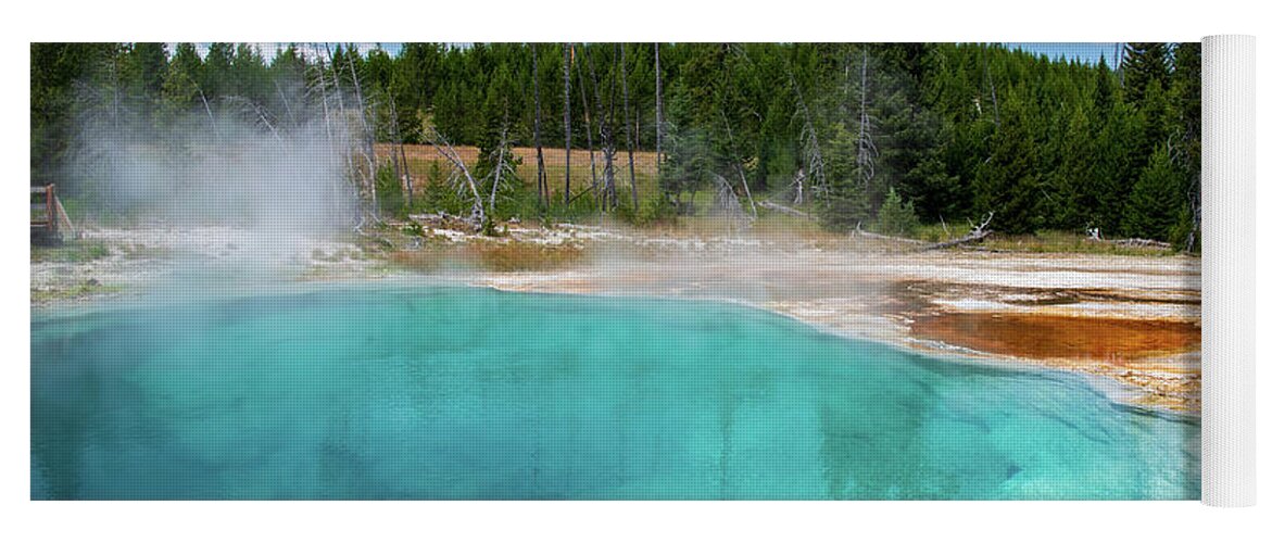 Travel Yoga Mat featuring the photograph Abyss Pool - Yellowstone National Park by Rose Guinther