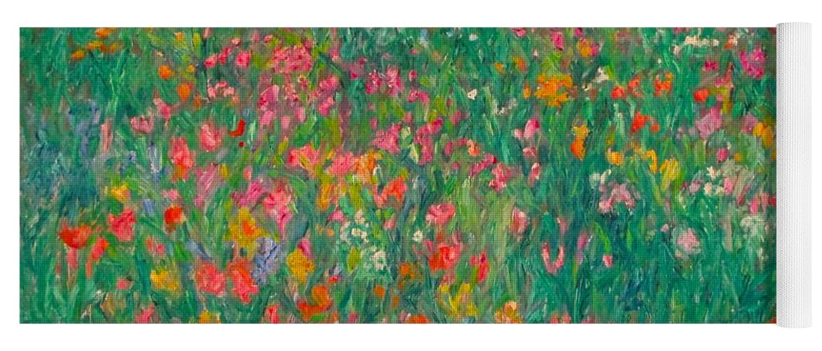 Wildflowers Yoga Mat featuring the painting Afternoon Wildflowers by Kendall Kessler
