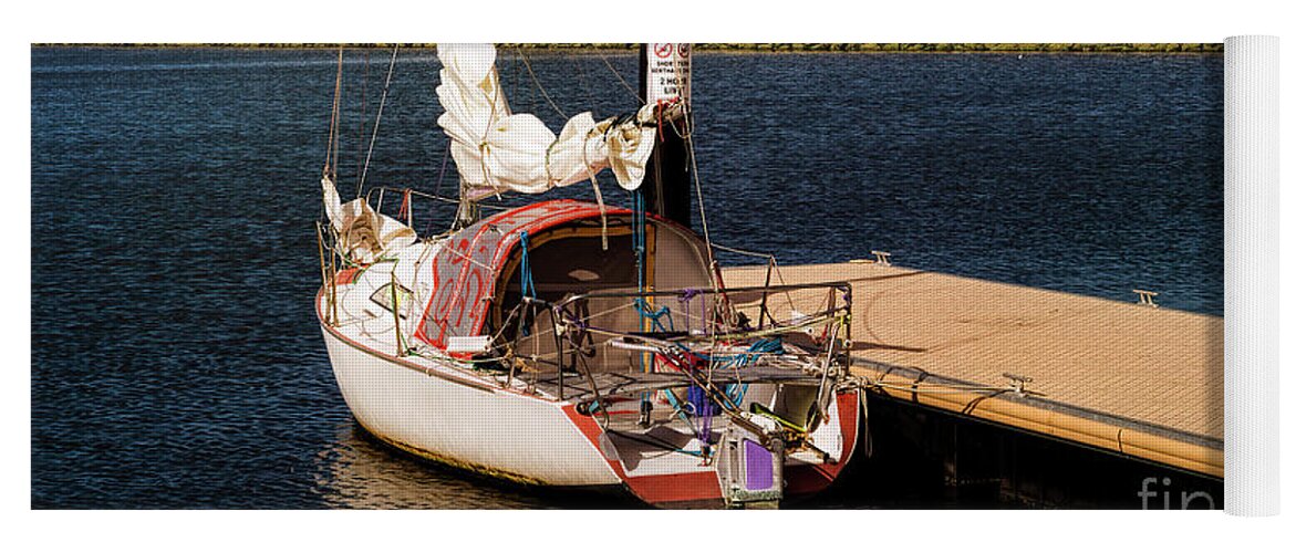 Boat Yoga Mat featuring the photograph Albany Waterfront Marina, Western Australia by Elaine Teague