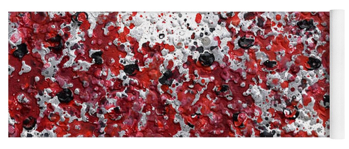 Heart Yoga Mat featuring the painting Alizarin Crimson Heart by Amanda Dagg