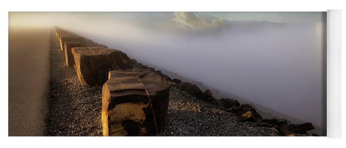 South Holston Yoga Mat featuring the photograph Almost Heaven... Early Morning Fog at South Holston by Shelia Hunt