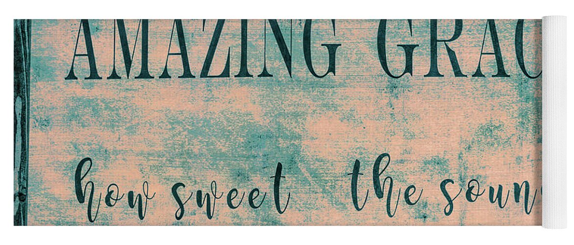 Amazing Grace Yoga Mat featuring the photograph Amazing Grace, Blue Tones Version by Marcy Wielfaert
