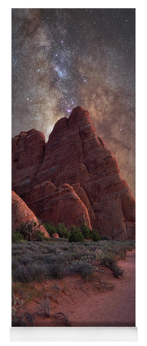 Milky Way Yoga Mat featuring the photograph American Southwest by Darren White