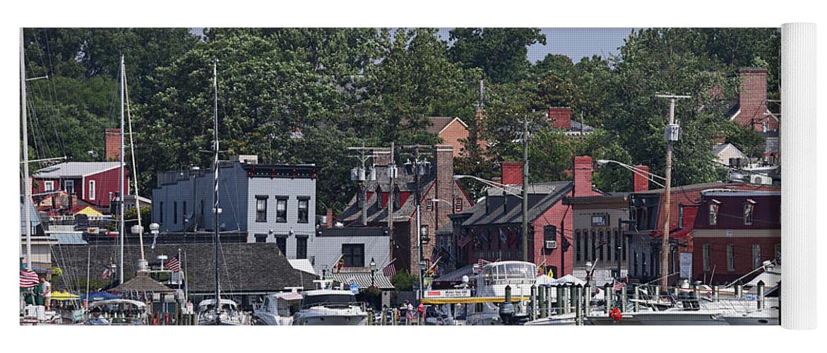 Annapolis Yoga Mat featuring the photograph Annapolis 2493 by John Moyer