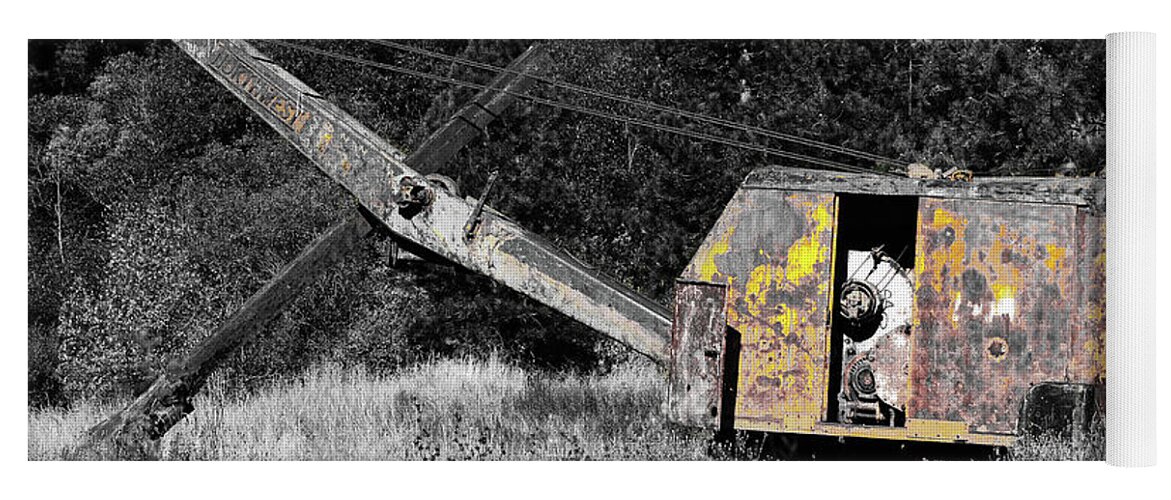  Yoga Mat featuring the digital art Antica Backhoe by Fred Loring