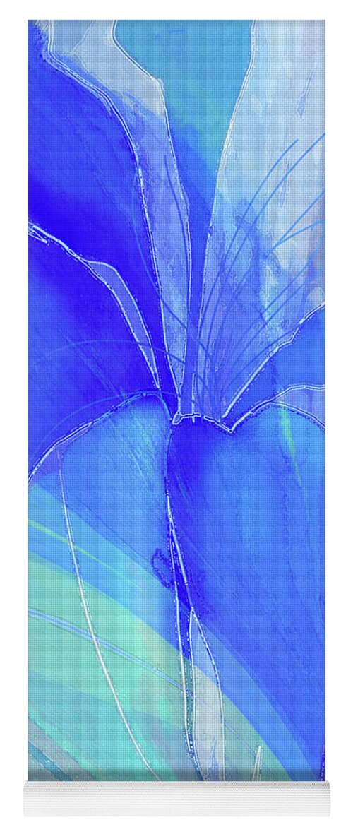 Abstract Yoga Mat featuring the digital art April Showers by Gina Harrison