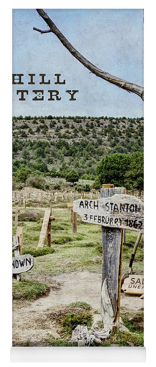 Arch Stanton Grave Yoga Mat featuring the photograph Arch Stanton Grave at Sad Hill by Weston Westmoreland