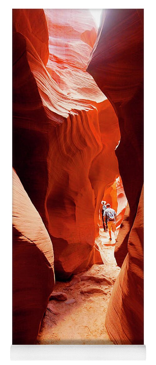 Canyon Yoga Mat featuring the photograph Arizona Slot Canyon by Rick Wilking
