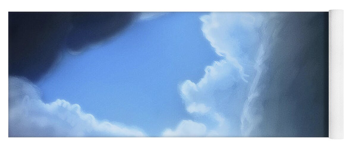 Clouds Yoga Mat featuring the digital art Art - Gate to Heaven by Matthias Zegveld
