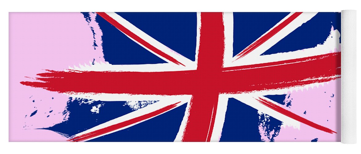 Union Jack Yoga Mat featuring the digital art Union Jack - Flag of the United Kingdom by Stefano Senise